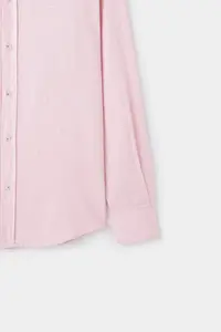 D'S Damat Ds Damat comfort Pink dobby 100% Cotton Shirt - Image 6