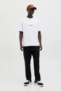 Jack & Jones Bisiklet Yaka Beyaz Erkek T-Shirt 12282892_JORNORREBRO EMB TEE SS CRE