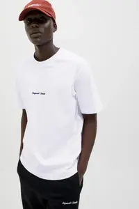 Jack & Jones Bisiklet Yaka Beyaz Erkek T-Shirt 12282892_JORNORREBRO EMB TEE SS CRE - Image 3