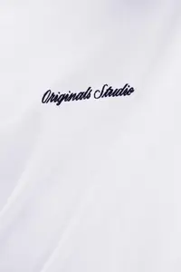 Jack & Jones Bisiklet Yaka Beyaz Erkek T-Shirt 12282892_JORNORREBRO EMB TEE SS CRE - Image 4