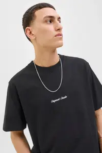 Jack & Jones Bisiklet Yaka Siyah Erkek T-Shirt 12282892_JORNORREBRO EMB TEE SS CRE - Image 3