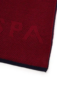 US Polo Assn. Men Red Melange Scarf - Image 2