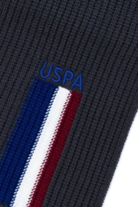 US Polo Assn. Men Anthracite Melange Scarf - Image 2