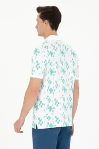 US Polo Assn. Men Mint Polo Shirt Collar T-Shirt - Image 5