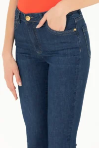 US Polo Assn. Women Dark Blue skinny Fit Jeans Pants - Image 5