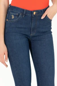US Polo Assn. Women Dark Blue skinny Fit Jeans Pants - Image 6
