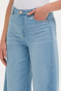 US Polo Assn. Women Light Blue Flare Cropped Fit Jeans Pants - Image 6