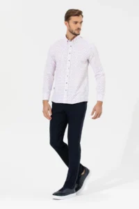 Pierre Cardin Rejection slim Fit Long Sleeve Shirt - Image 4