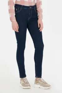 US Polo Assn. Women Blue Toothpick Fit Jeans Pants - Image 2