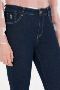 US Polo Assn. Women Blue Toothpick Fit Jeans Pants - Image 6