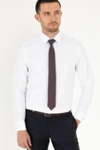 Pierre Cardin White slim Fit Long Sleeve Classical Shirt - Image 2