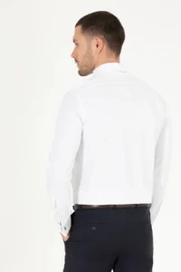 Pierre Cardin White slim Fit Long Sleeve Classical Shirt - Image 5