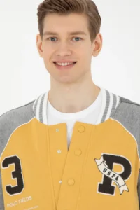 US Polo Assn. Men Mustard Knitting Cardigan - Image 2