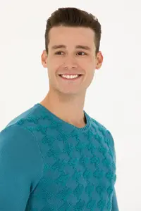US Polo Assn. Men Petrol Blue Blue Blue Sweater - Image 2
