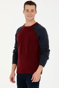 US Polo Assn. Men Burgundy Sweater