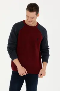 US Polo Assn. Men Burgundy Sweater - Image 3