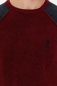 US Polo Assn. Men Burgundy Sweater - Image 7