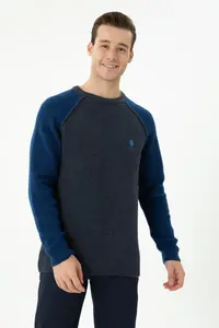 US Polo Assn. Men Navy Blue Sweater - Image 4