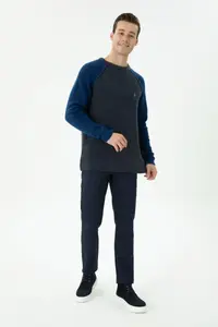 US Polo Assn. Men Navy Blue Sweater - Image 5
