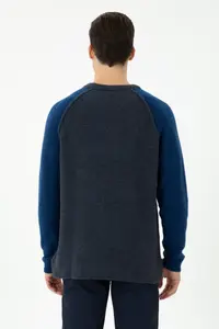 US Polo Assn. Men Navy Blue Sweater - Image 6