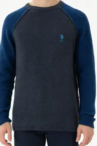 US Polo Assn. Men Navy Blue Sweater - Image 7