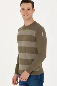 US Polo Assn. Men Khaki Sweater - Image 4