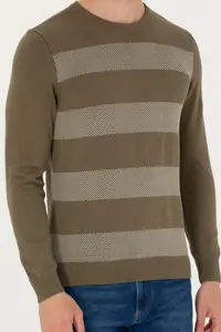 US Polo Assn. Men Khaki Sweater - Image 6