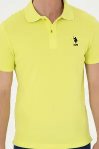 US Polo Assn. Men slim Fit Polo Shirt Collar Peanut Green Basic T-Shirt - Image 6