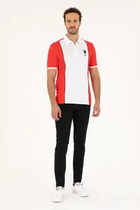 US Polo Assn. Men Regular Fit Polo Shirt Collar Rejection T-Shirt - Image 4