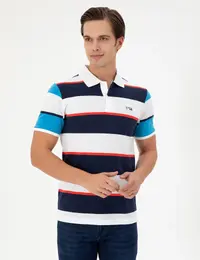 US Polo Assn. Men Navy Blue T-Shirt - Image 3