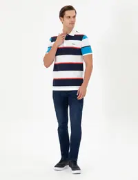 US Polo Assn. Men Navy Blue T-Shirt - Image 4
