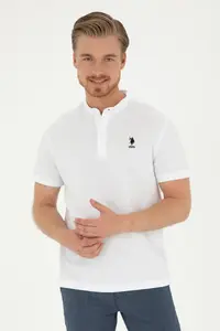 US Polo Assn. Men Regular Fit Tippet White T-Shirt
