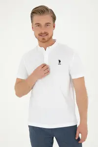 US Polo Assn. Men Regular Fit Tippet White T-Shirt - Image 3