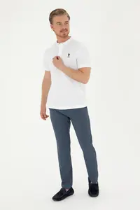 US Polo Assn. Men Regular Fit Tippet White T-Shirt - Image 4