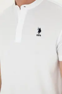 US Polo Assn. Men Regular Fit Tippet White T-Shirt - Image 7