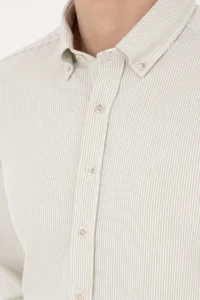 Pierre Cardin Green slim Fit Long Sleeve Shirt - Image 7