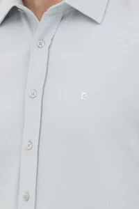Pierre Cardin Gray slim Fit Long Sleeve Shirt - Image 7