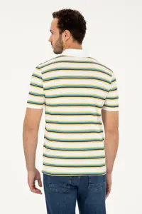 US Polo Assn. Men Regular Fit Polo Shirt Collar White T-Shirt - Image 5