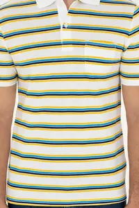 US Polo Assn. Men Regular Fit Polo Shirt Collar White T-Shirt - Image 6