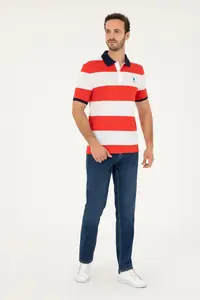 US Polo Assn. Men Regular Fit Polo Shirt Collar Rejection T-Shirt - Image 4