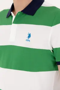US Polo Assn. Men Regular Fit Polo Shirt Collar Green T-Shirt - Image 7
