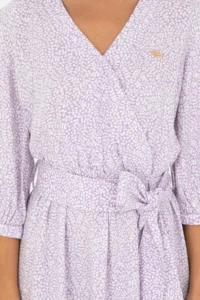 US Polo Assn. Women Lilac Mini Size Weaving Dress - Image 5