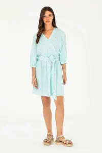 US Polo Assn. Women Mint Mini Size Weaving Dress