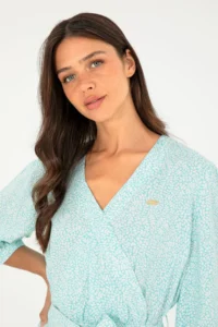 US Polo Assn. Women Mint Mini Size Weaving Dress - Image 2