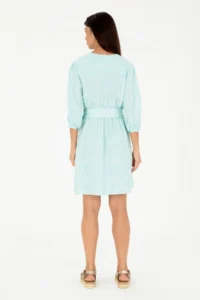 US Polo Assn. Women Mint Mini Size Weaving Dress - Image 4