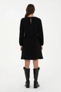 US Polo Assn. Women Black Mini Size Weaving Dress - Image 4