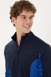 US Polo Assn. Men Navy Blue Sweatshirt - Image 2