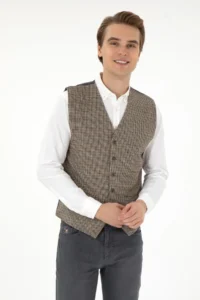 US Polo Assn. Men Crowbar Patterned Knitting Vest