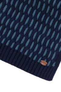 US Polo Assn. Men Navy Blue Scarf - Image 2