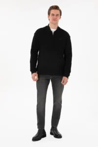 US Polo Assn. Men Black Sweatshirt - Image 4
